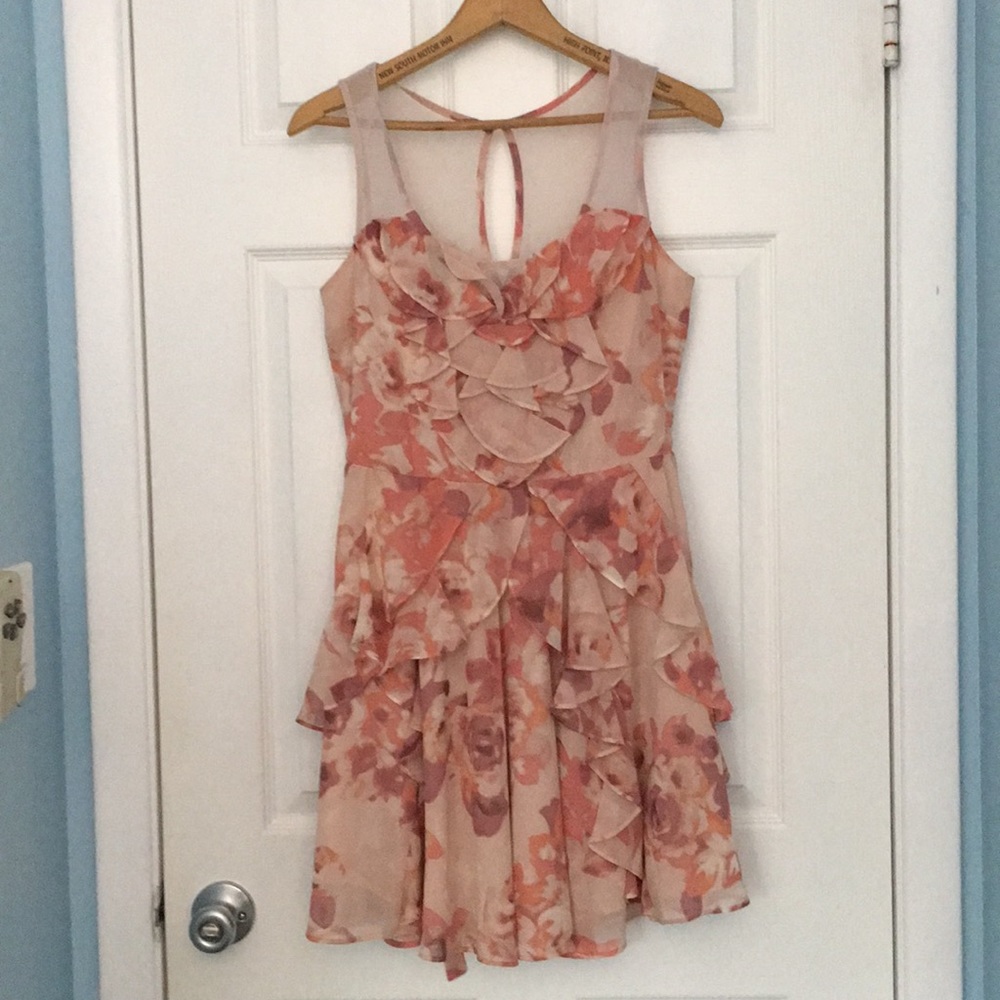 Floral ruffle dress